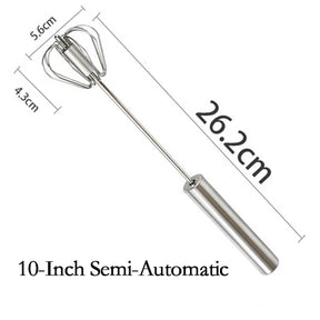 Automatic Hand Powered Egg Beater (304 Stainless Steel)