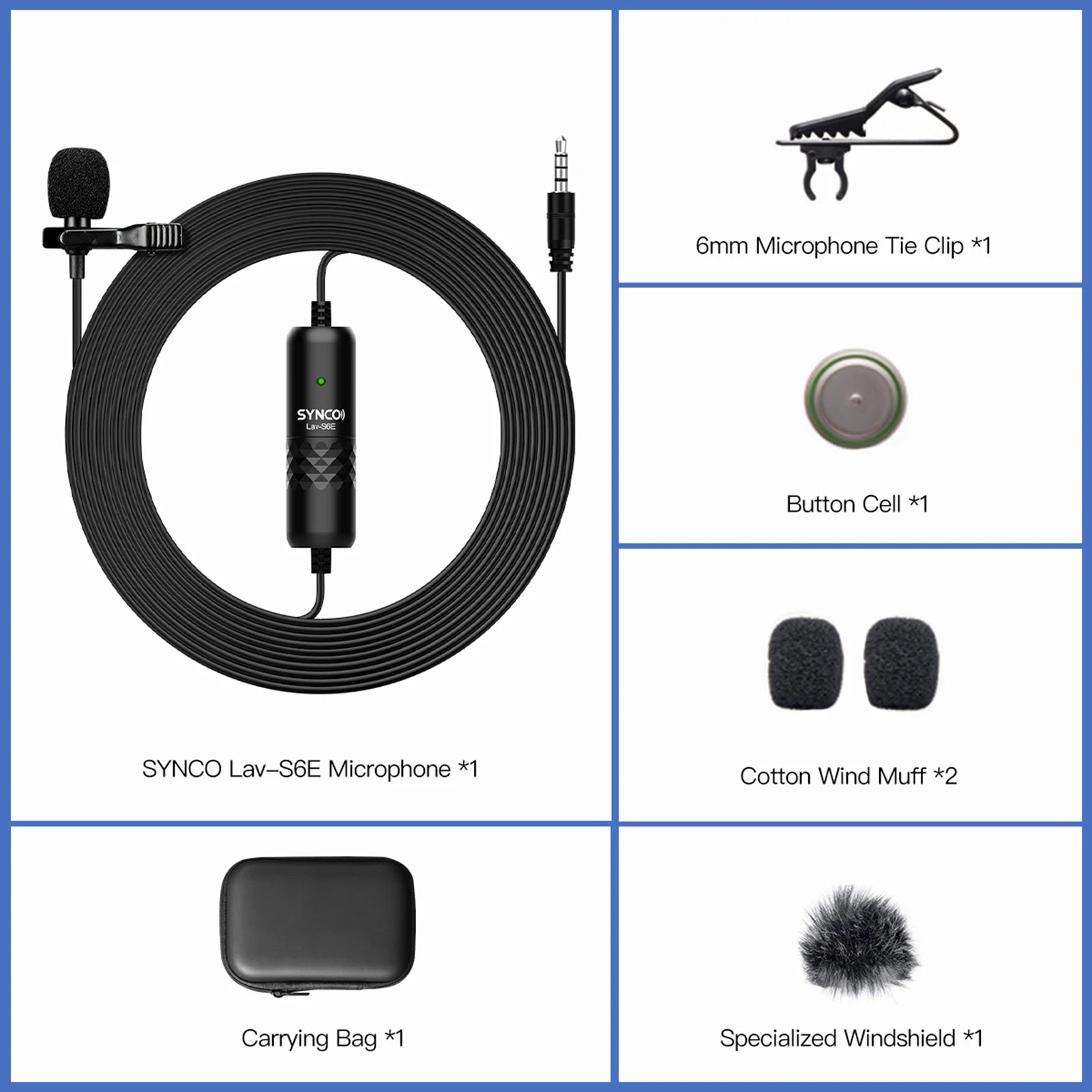 Professional Lavalier Clip-On Microphone